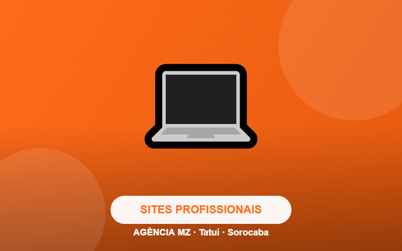 Criação de Sites Profissionais - Agência MZ